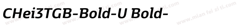 CHei3TGB-Bold-U Bold字体转换
